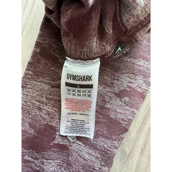 Gymshark Seamless Butt Scrunch Camo Leggings size Large - Picture 3 of 3